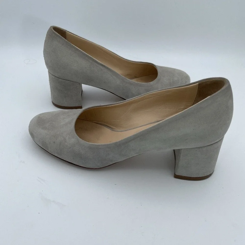 Cordani Size EU 37 US 6.5 -7 Handmade Italy Corda‎ Suede Leather Gray Pump Shoes